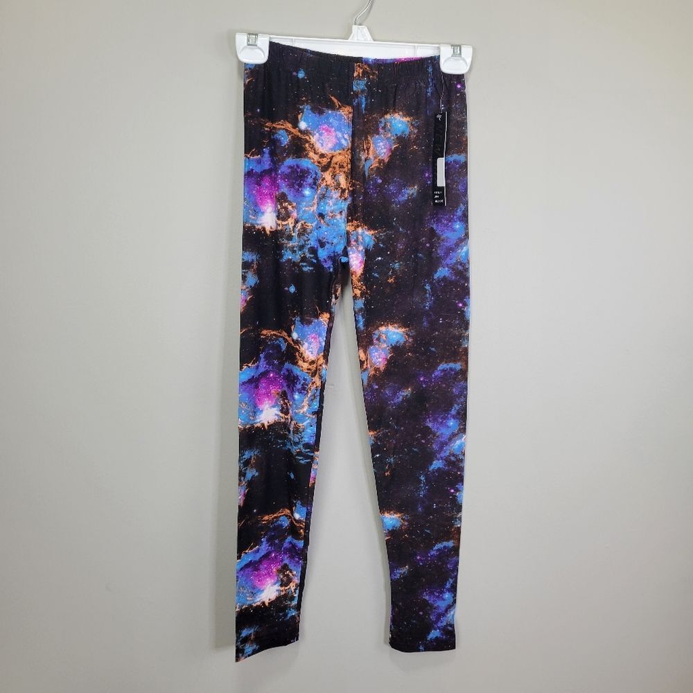 New Mix Dark Galaxy Polyester Blend Leggings‎ One Size Fits All
